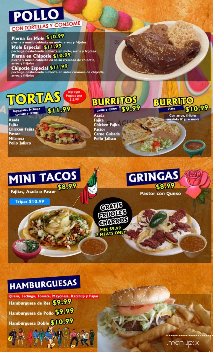 La Siberia Mexicana - McAllen, TX menu_pic