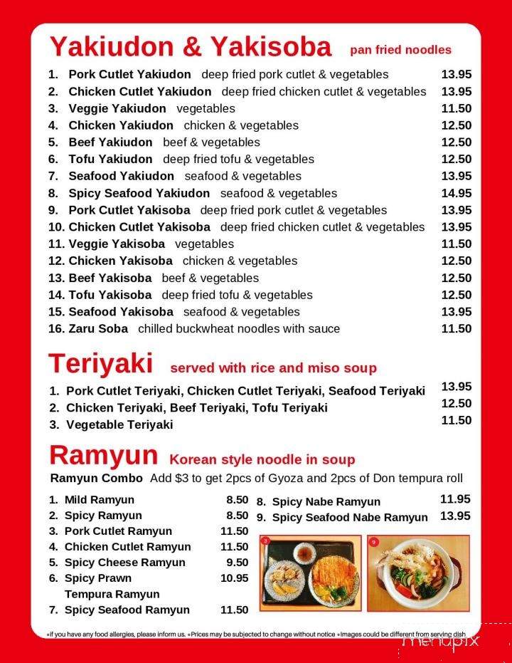 Jacob's Noodle & Cutlet - Kamloops, BC menu_pic