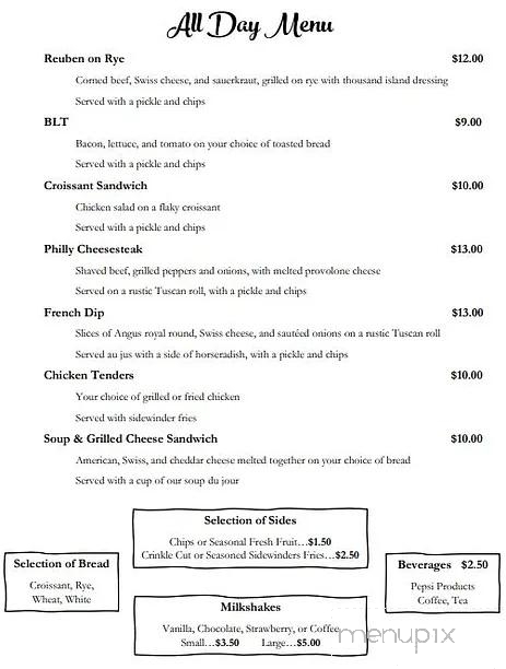 Cable Hollow Golf Course - Russell, PA menu_pic