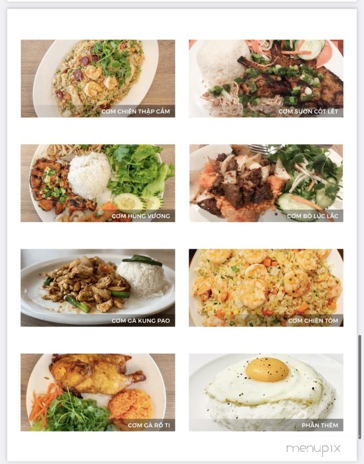 Pho Hung Vuong Restaurant - Tustin, CA menu_pic
