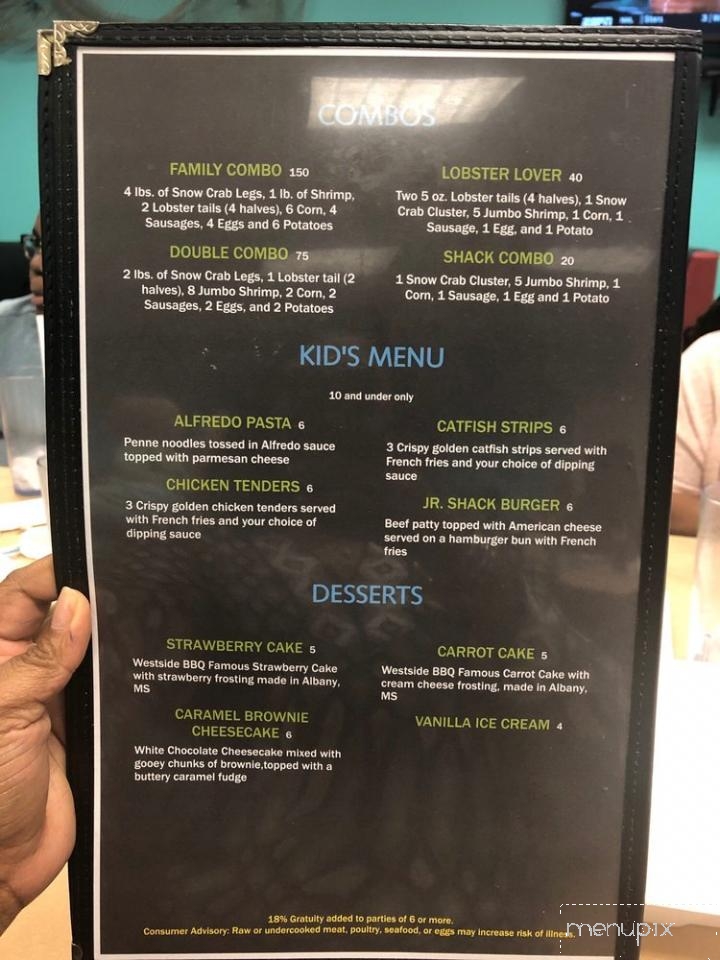 Flava Shack Seafood - Olive Branch, MS menu_pic