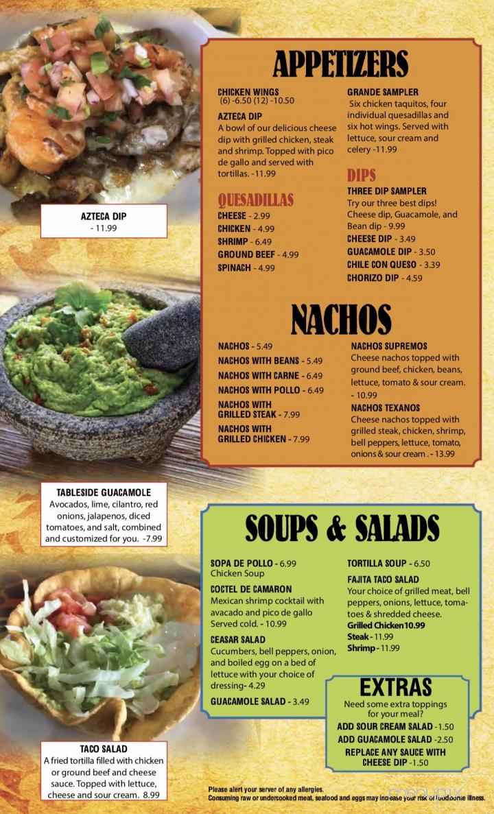Rodeo Chico - Daleville, VA menu_pic