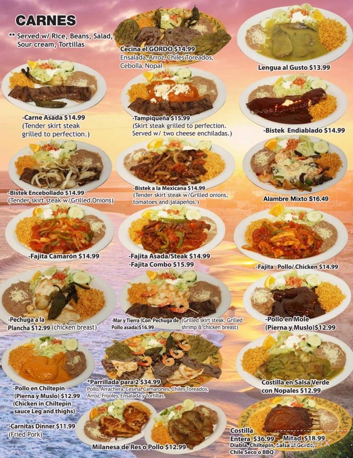 El Gordo Mexican Restaurant - McHenry, IL menu_pic