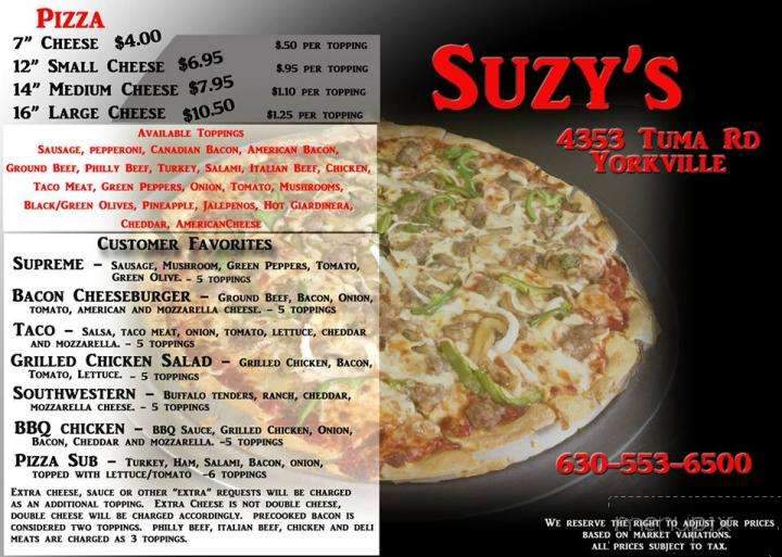 Suzy's Pizza - Yorkville, IL