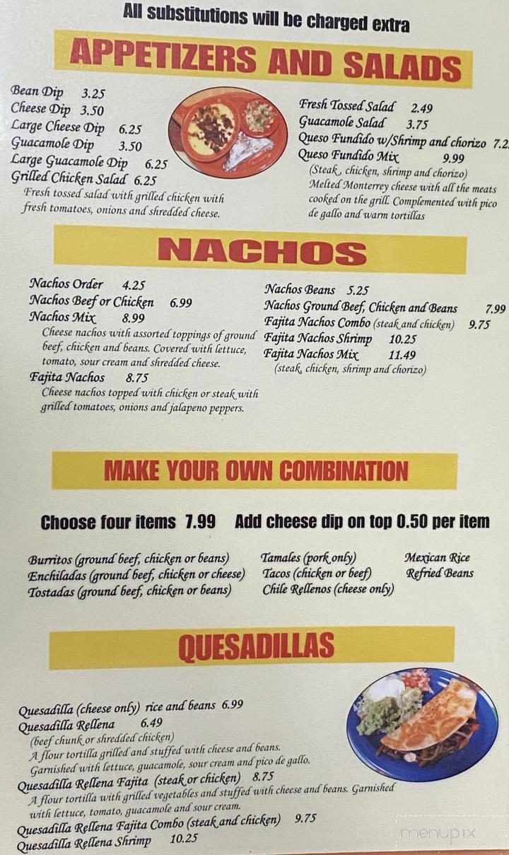 La Rosita Mexican Restaurant - Center Ridge, AR menu_pic