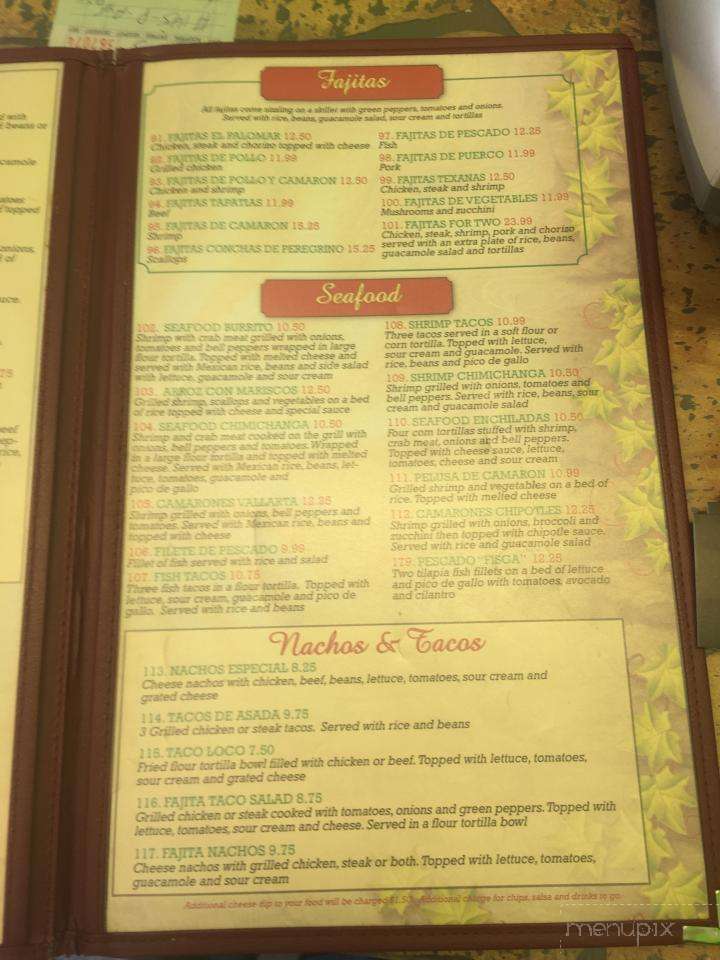 El Palomar - Circleville, OH menu_pic
