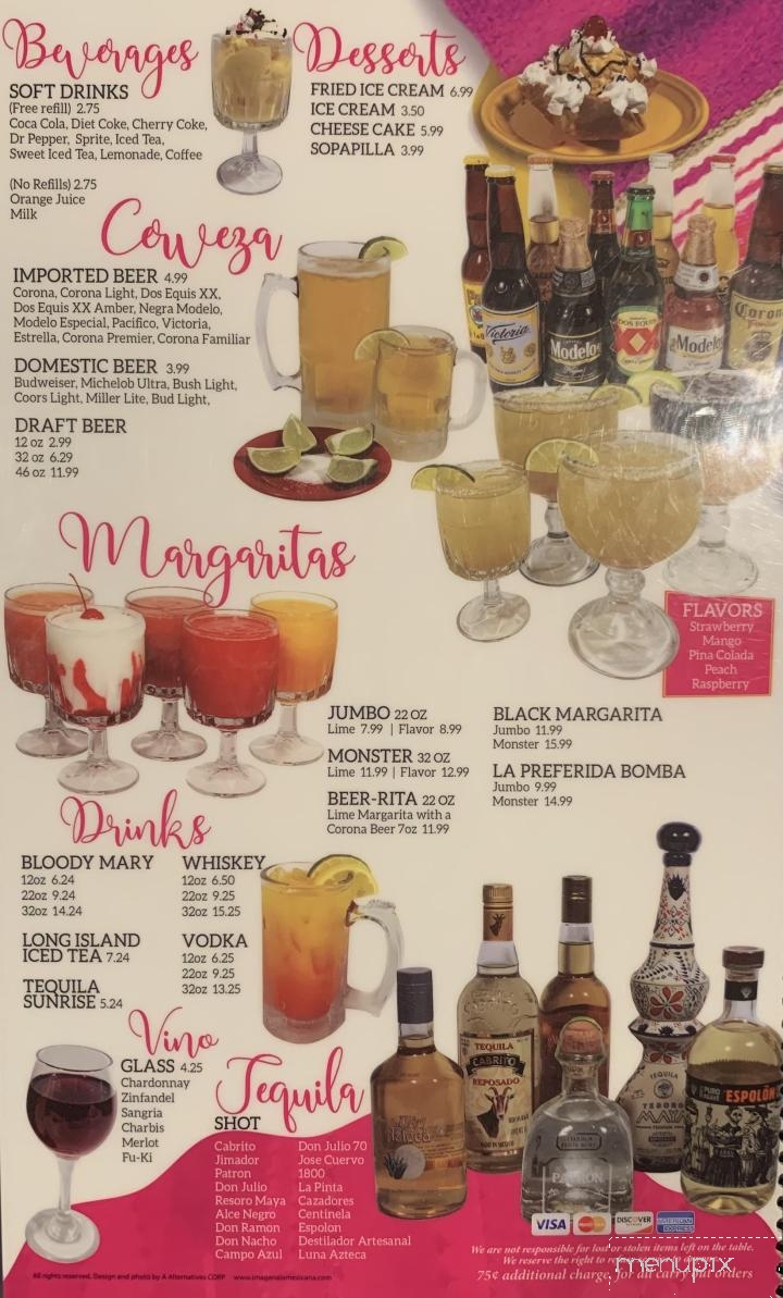 El Camino Real - Clinton, MO menu_pic