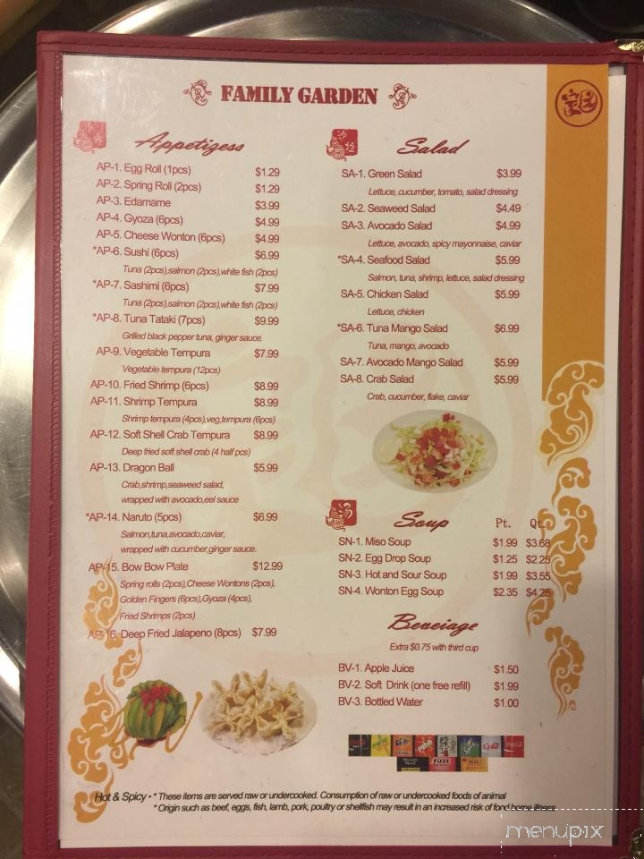Family Garden - Richland, WA menu_pic