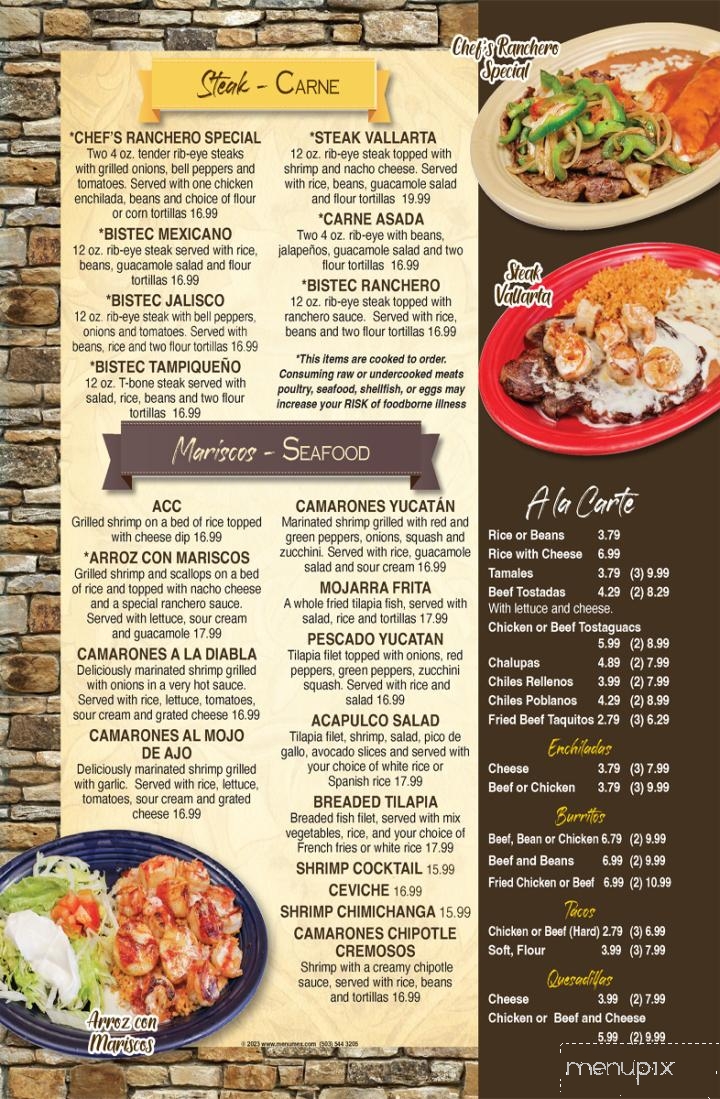 Fiesta Mexicana - Youngsville, NC menu_pic