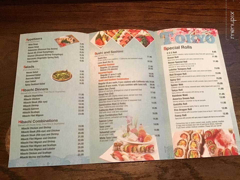 Tokyo Restaurant - Locust Grove, VA menu_pic