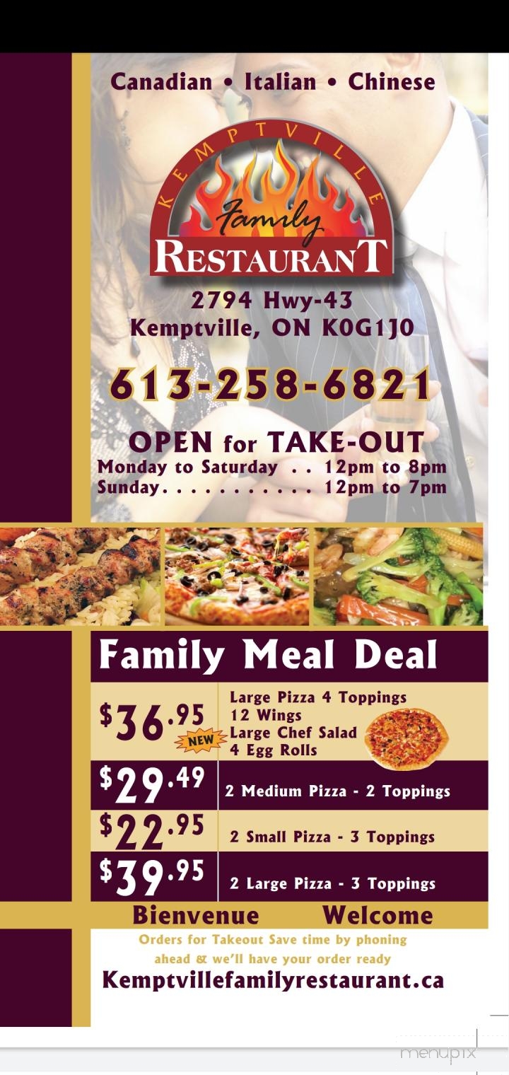 Kemptville Family Restaurant - North Grenville, ON menu_pic