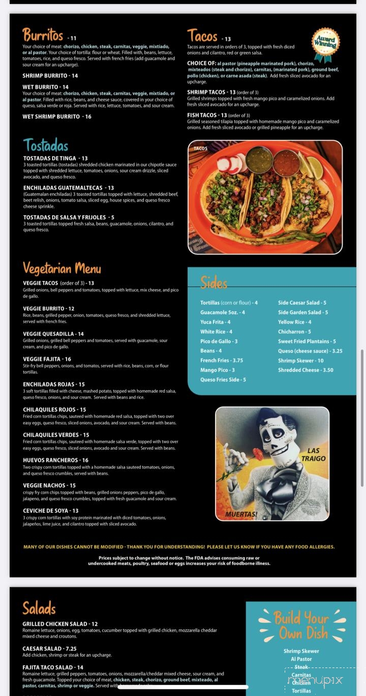 El Rancho Restaurante y Pupuseria - Harrisburg, PA menu_pic