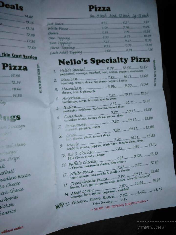 Nellos Pizza - Bristol, RI