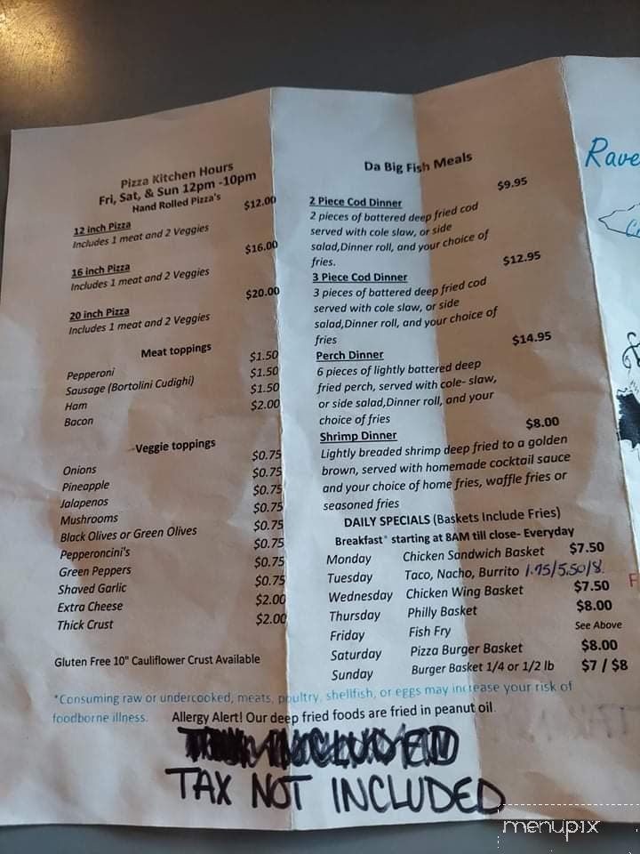 Raven's Nest - Crystal Falls, MI menu_pic
