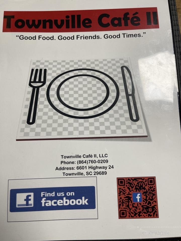 Townville Cafe - Townville, SC menu_pic