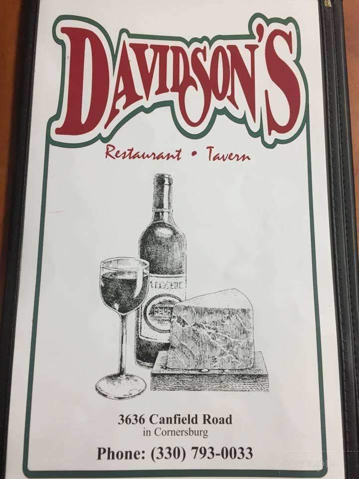 Davidson's Restaurant - Youngstown, OH menu_pic
