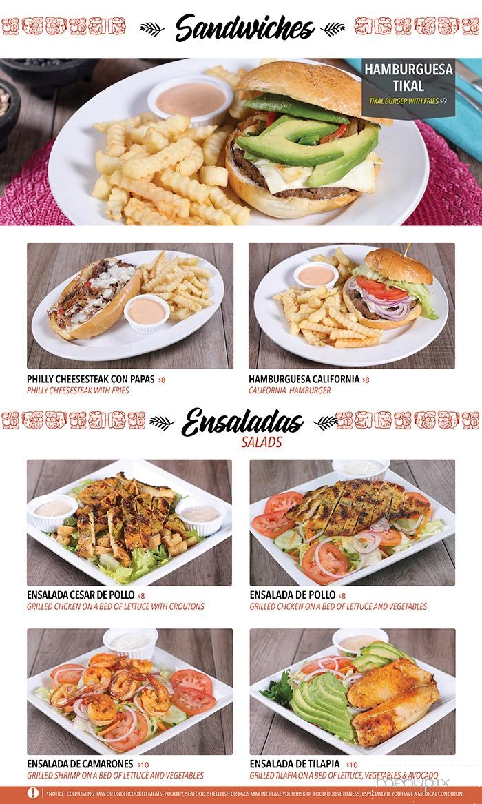 Tikal Restaurant and Lounge - Trenton, NJ menu_pic
