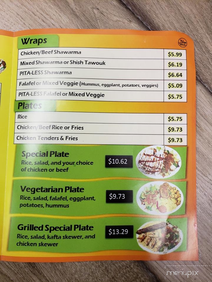 Fattoush Express - Windsor, ON menu_pic