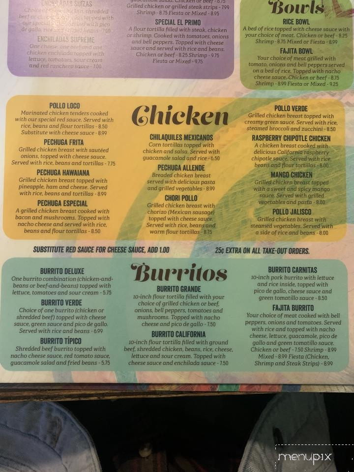 Los Portales Mexican Restaurant - Benton, KY menu_pic