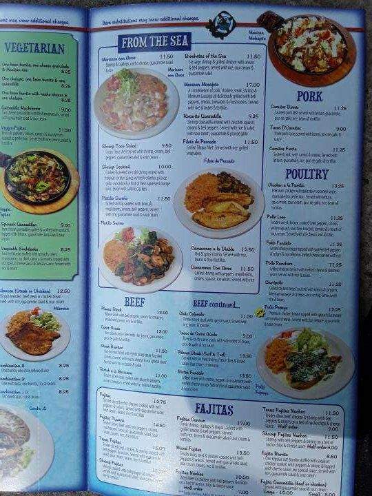 Tijuanas Grill Mexican Restaurant - Johnsonville, SC menu_pic