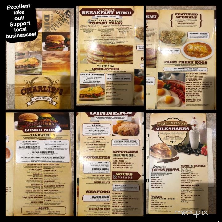 Charlie's Restaurant - Newton, KS menu_pic