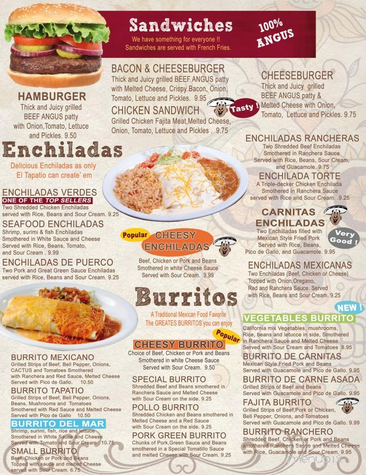 El Tapatio - Columbus, NE menu_pic