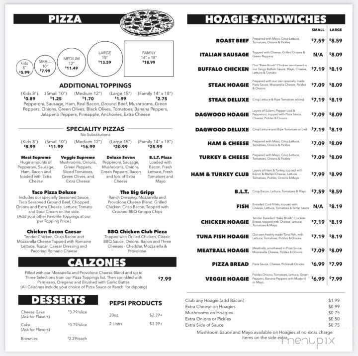 Italianette Pizza - Cincinnati, OH menu_pic