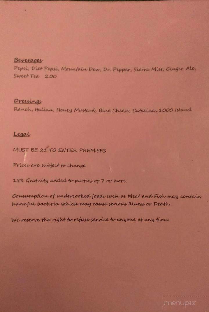 Bayous - Albany, GA menu_pic