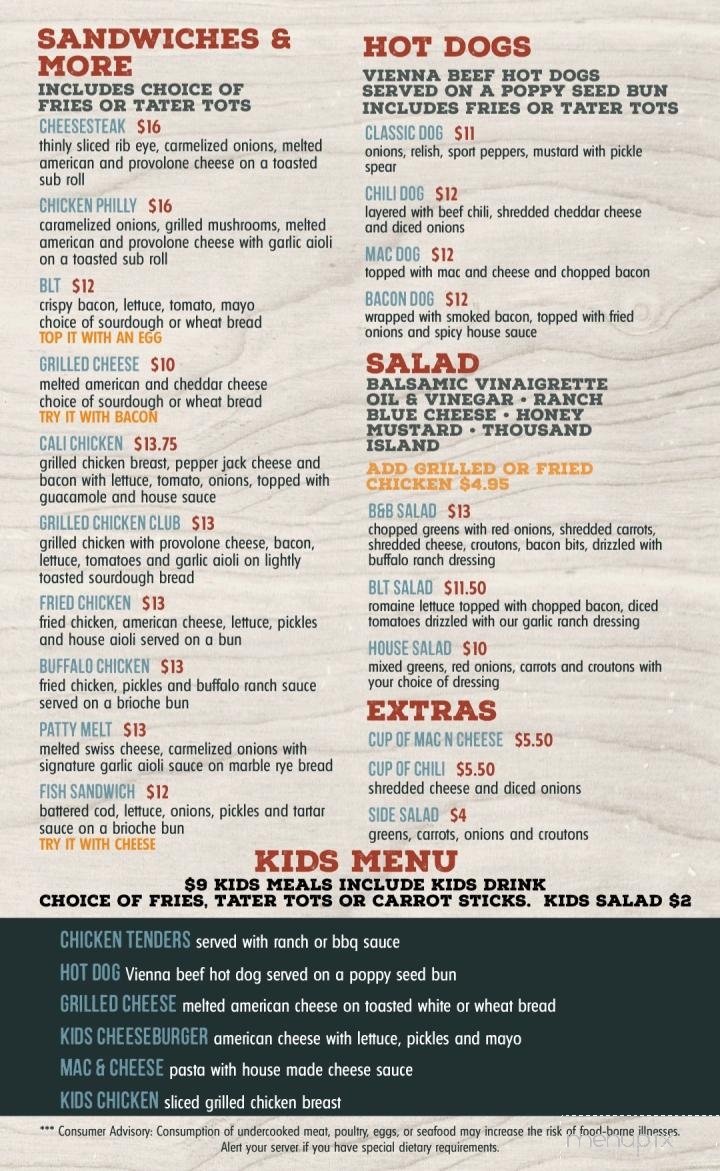 Burgers & Brews - Glendale, AZ menu_pic