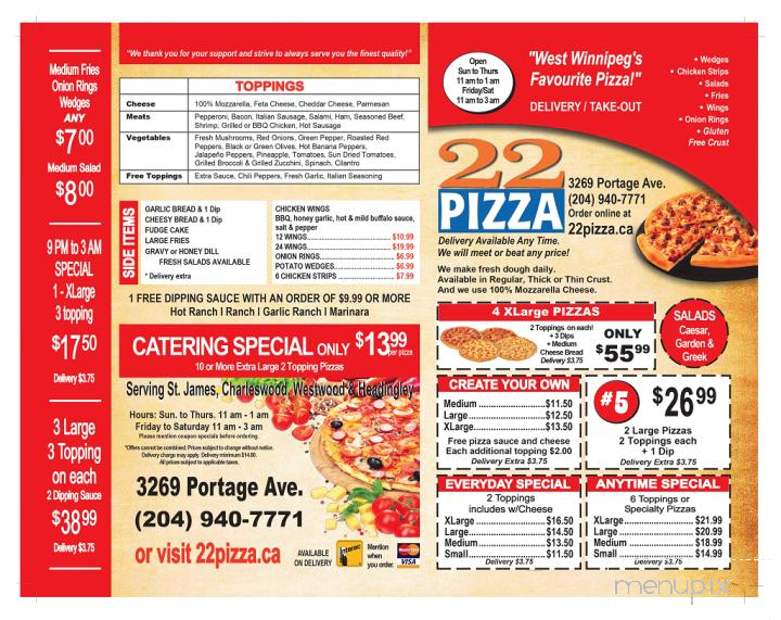 22 Pizza - Winnipeg, MB