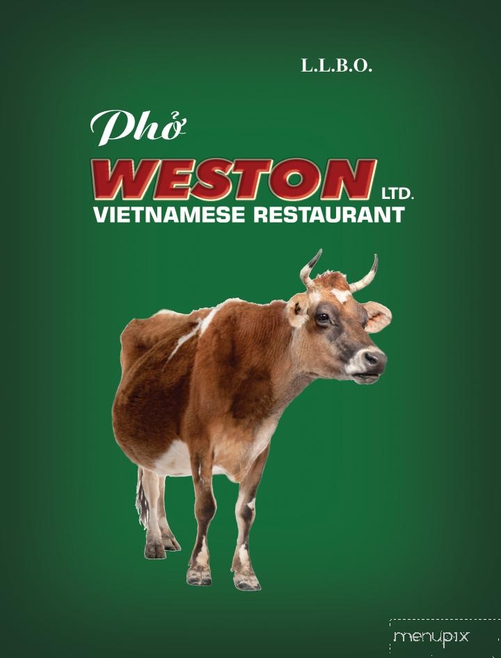Pho Weston - Vaughan, ON menu_pic