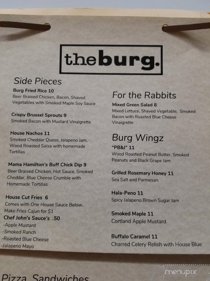 The Burg - Pittsburg, NH menu_pic