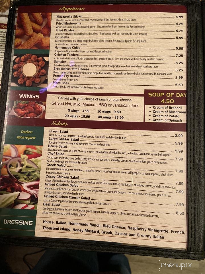Italy Grill - Lenoir, NC menu_pic
