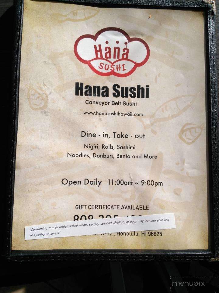 Hana Sushi - Honolulu, HI