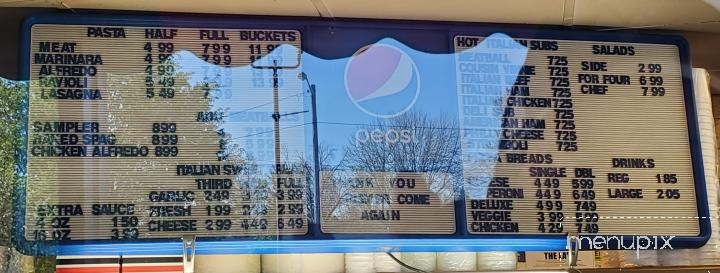 Spaghetti Shop - Terre Haute, IN menu_pic