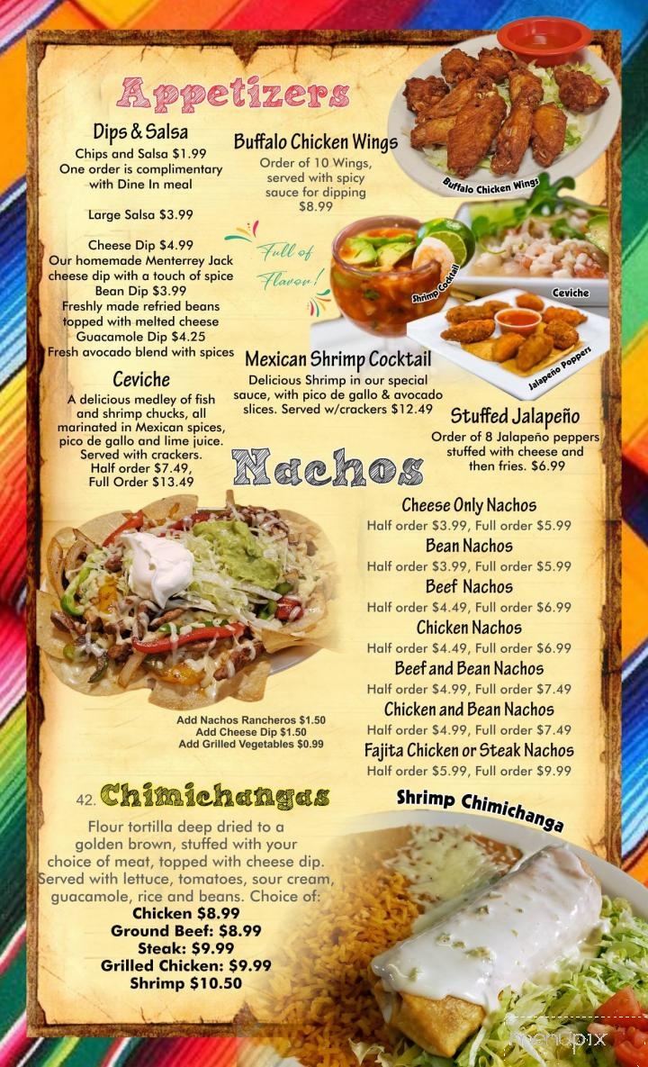 El Jalisco Mexican Grill - Eufaula, AL menu_pic