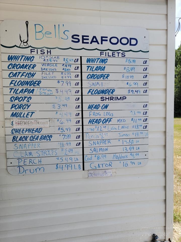 Bell's Seafood - Walterboro, SC menu_pic