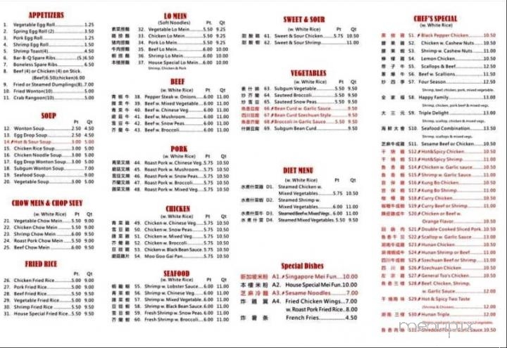 China Panda - Scottsville, NY menu_pic