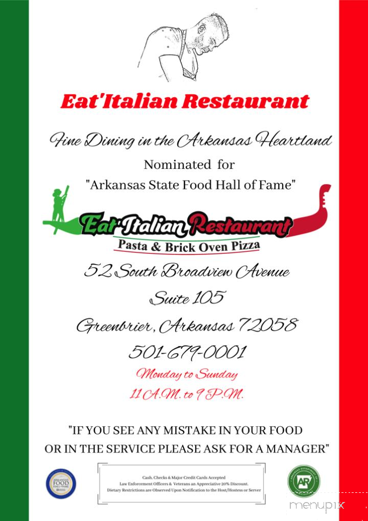 Eat Italian Restaurant - Greenbrier, AR