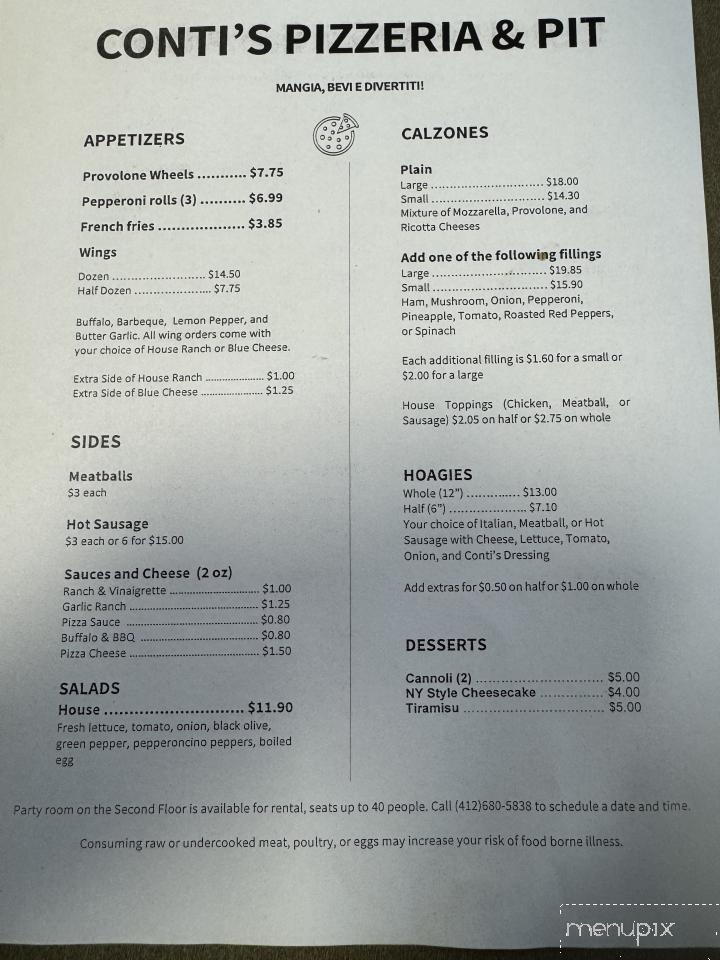 Conti's Pizzeria & Pit - Pittsburgh, PA