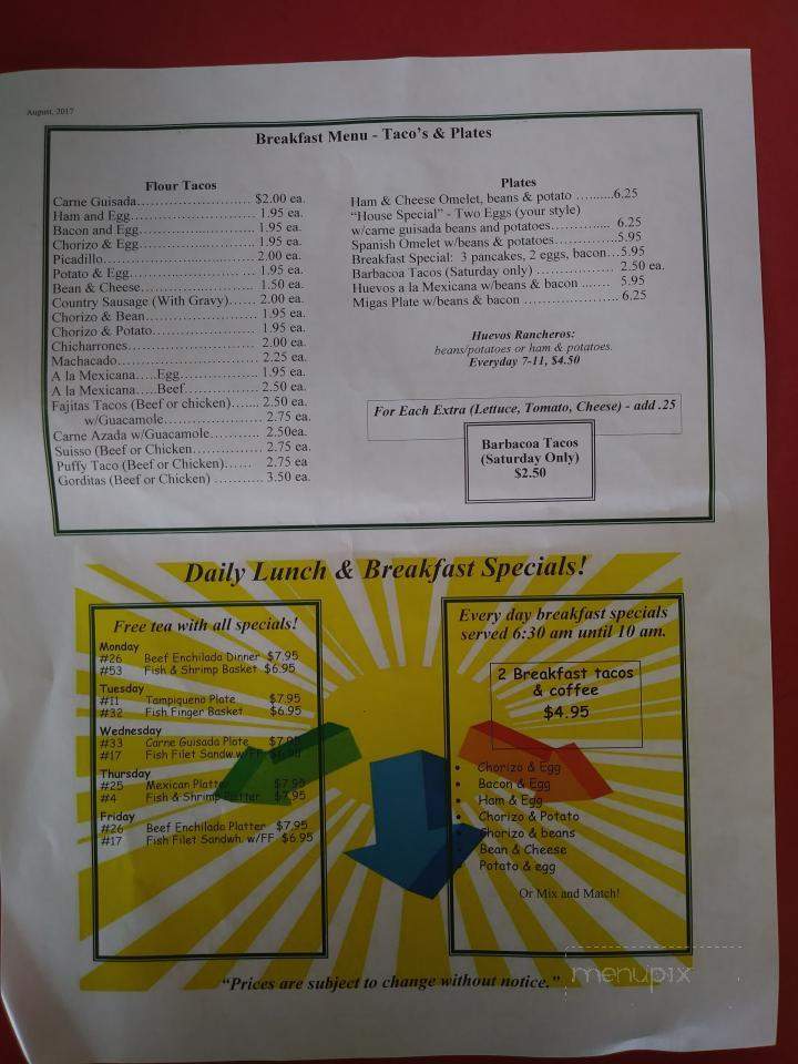 Little Fish Factory - San Antonio, TX menu_pic