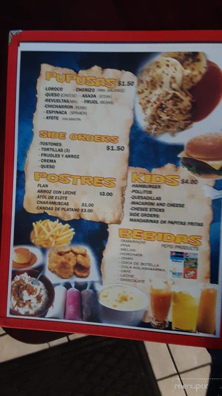 El Rinconcito - Fort Wayne, IN menu_pic