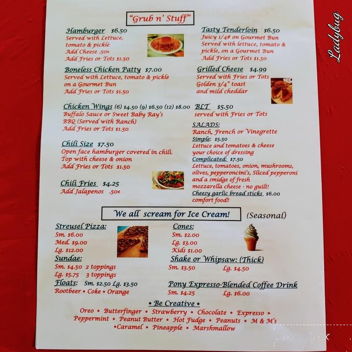 Pony Express Rv Park - Maysville, MO menu_pic