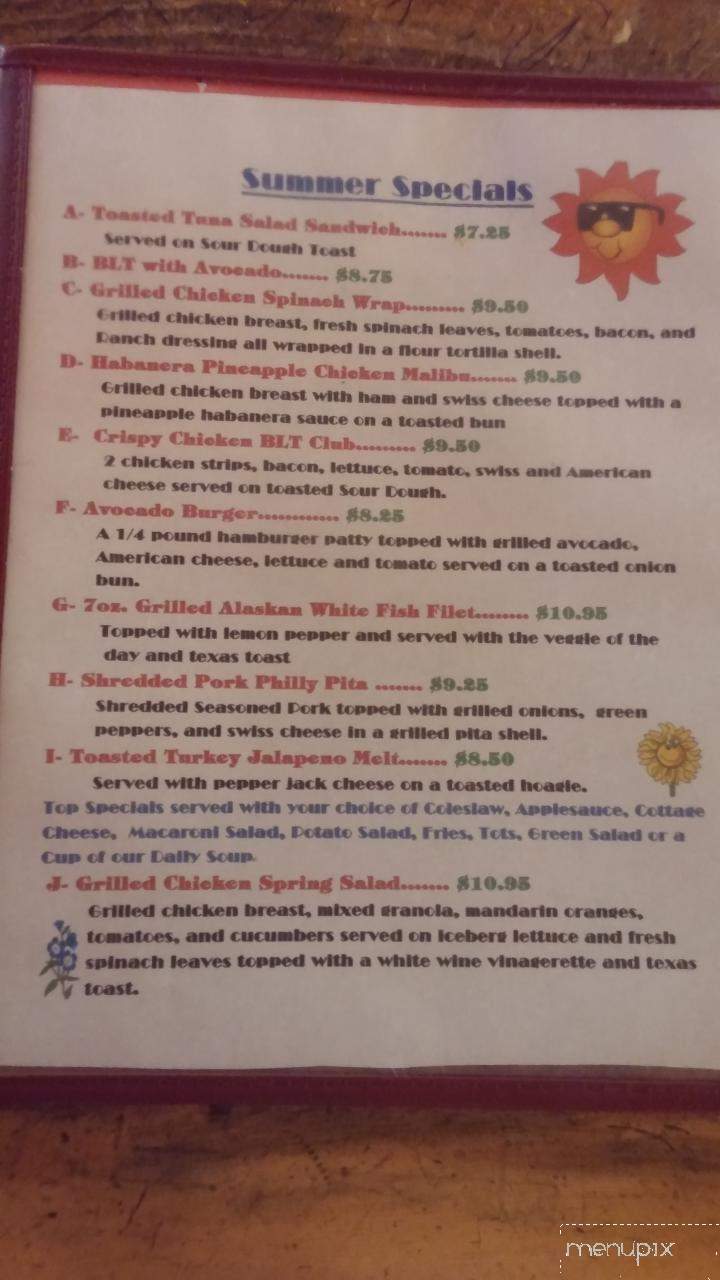 De Rail-Oregon Trail Cafe - Glenns Ferry, ID menu_pic