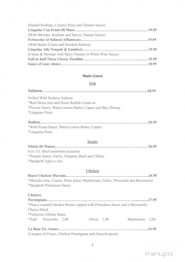 La Baia Italian Restaurant - White Rock, BC