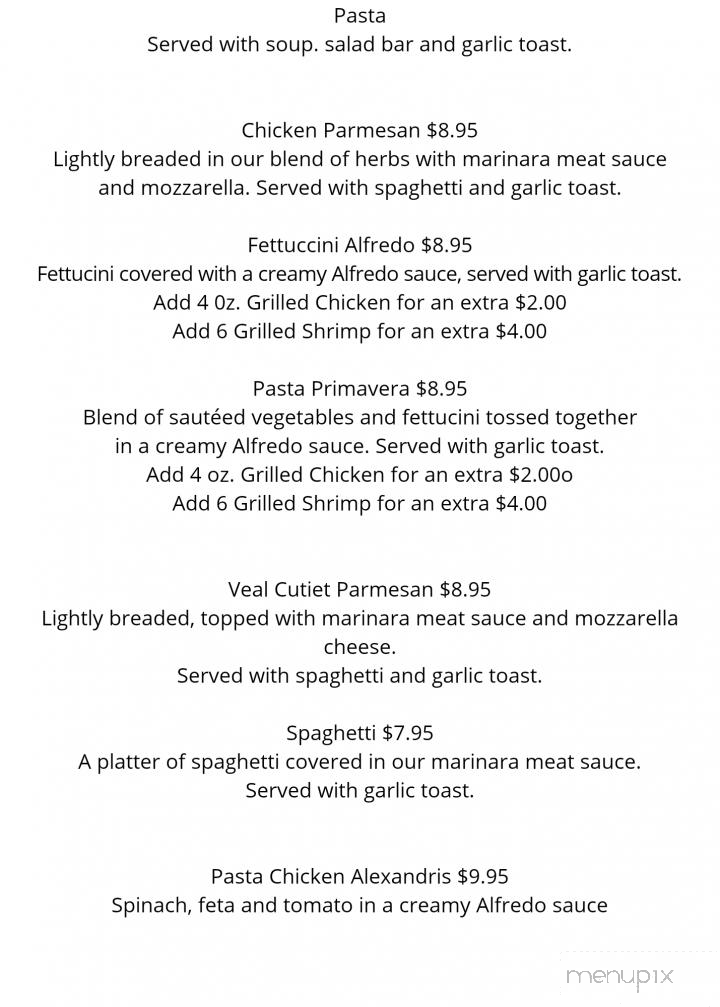 Alexandris Restaurant - Wadsworth, OH menu_pic