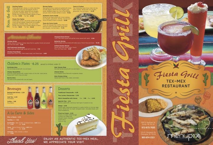 Fiesta Grill - Corsicana, TX menu_pic