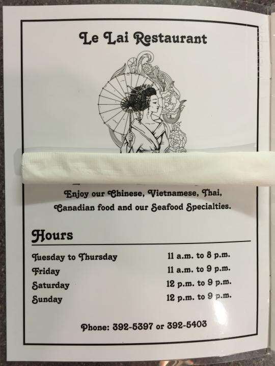 Le Lai Restaurant - Florenceville, NB