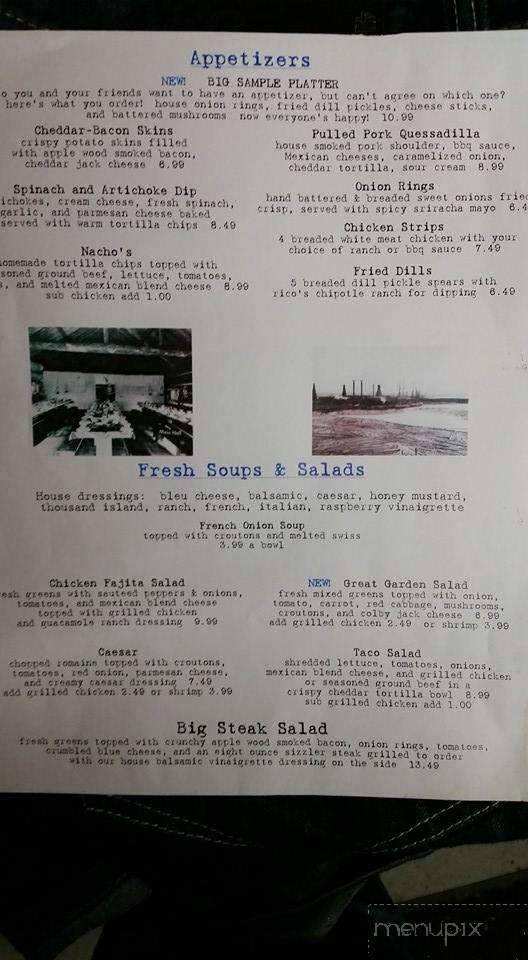 Rico's - Manistee, MI menu_pic