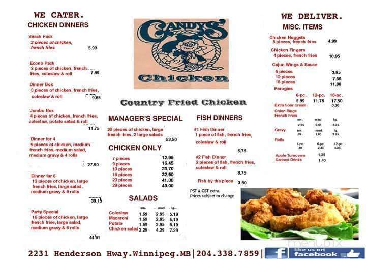 Candy's Chicken - Winnipeg, MB